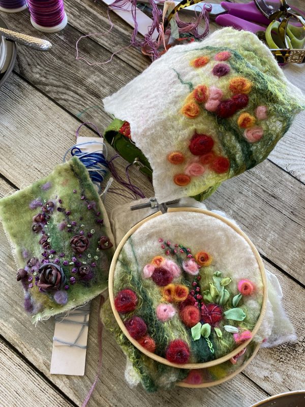 Nuno Felting Workshop with Ribbon Embroidery